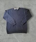 Pull Tommy Hilfiger Marine Taille M Logo Brodé