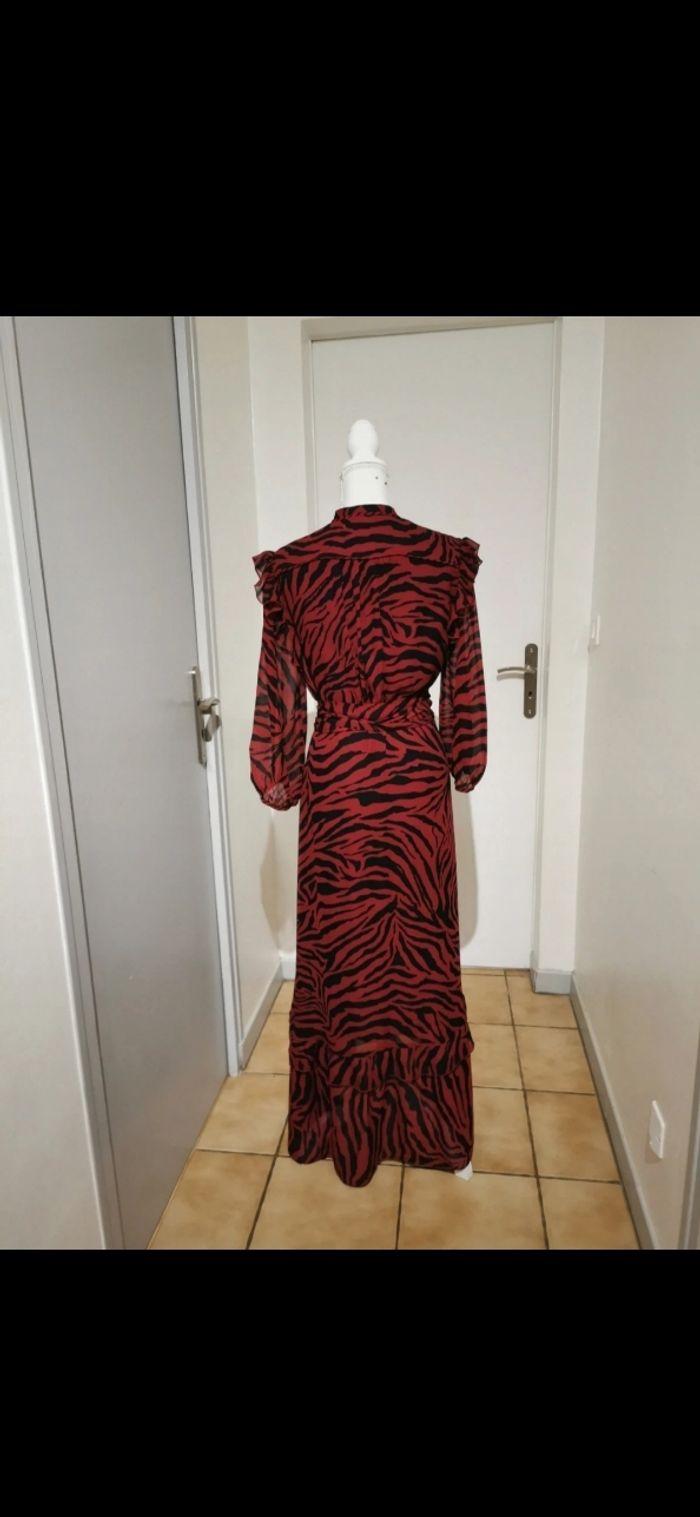 Robe longue Ba&sh taille 1 noire et bordeaux automne hiver - photo numéro 6