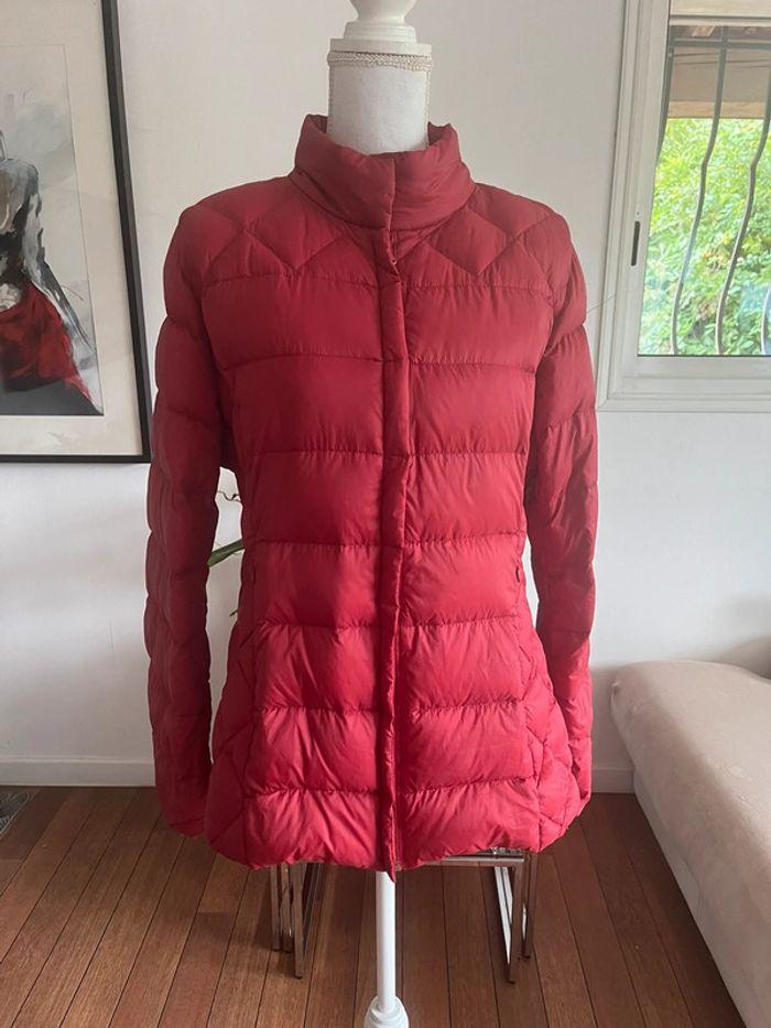 Veste Doudoune légère rouge en plumes et duvet taille 46 Grain de malice - photo numéro 5