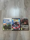 Lot de 3 jeux pour PC