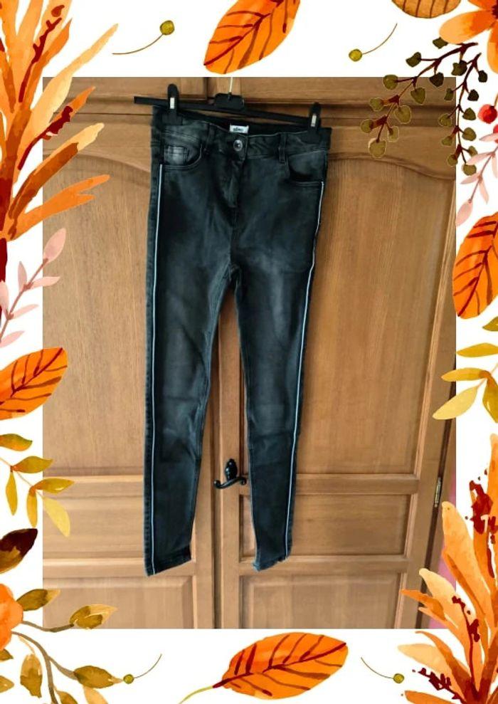 Pantalon jeans skinny gris fille 16 ans - photo numéro 1