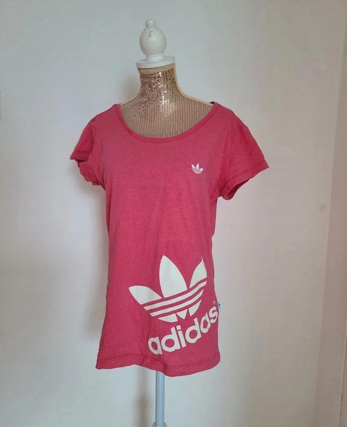 T-shirt rose Adidas 36 - photo numéro 1