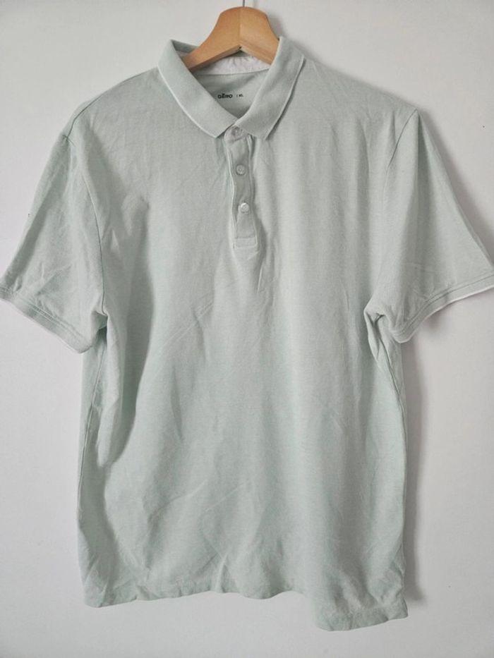 Polo homme vert d'eau *Gemo/ Taille XL* - photo numéro 1