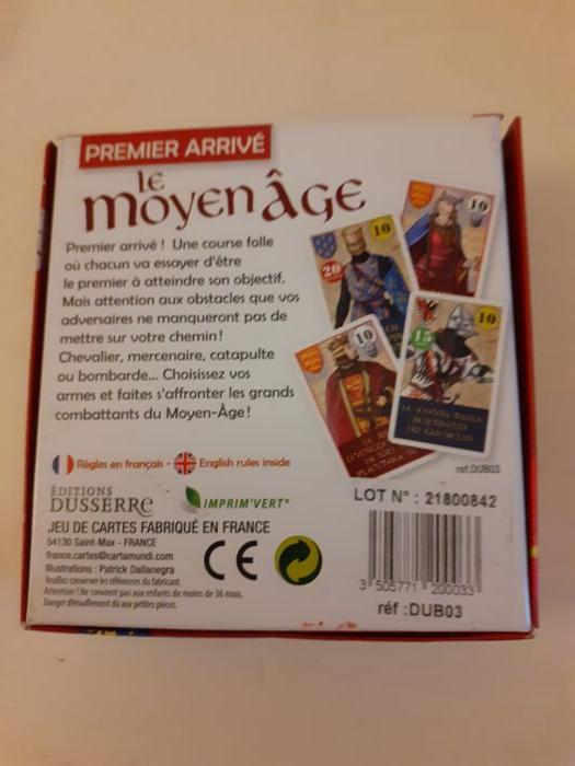 Le Moyen Age Jeu de société - photo numéro 5