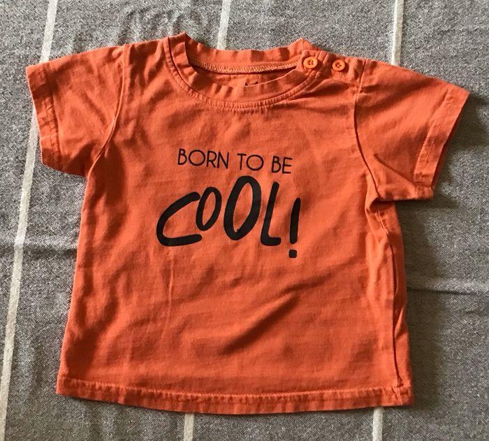 T-shirt orange Born to be cool