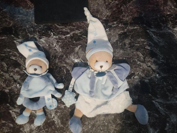 Ensemble doudou et hochet ours bonnet de nuit - photo numéro 2