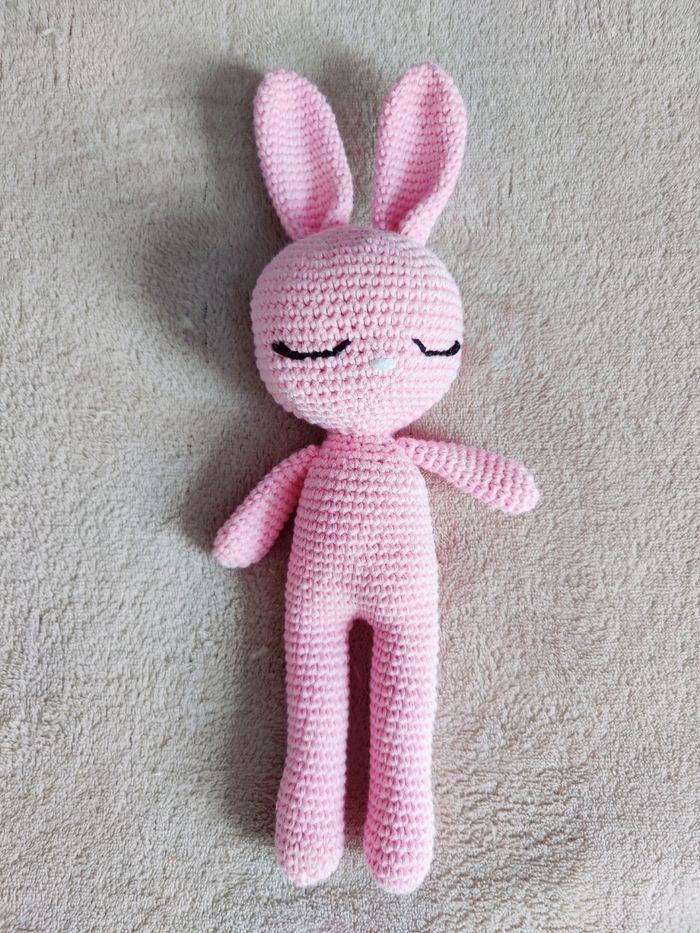 Doudou lapin rose