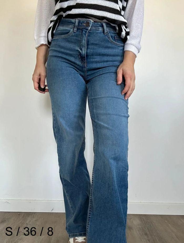 Jean droit wide leg bleu Esmara – Tendance et confortable, taille 36, très bon état 💖 - photo numéro 4