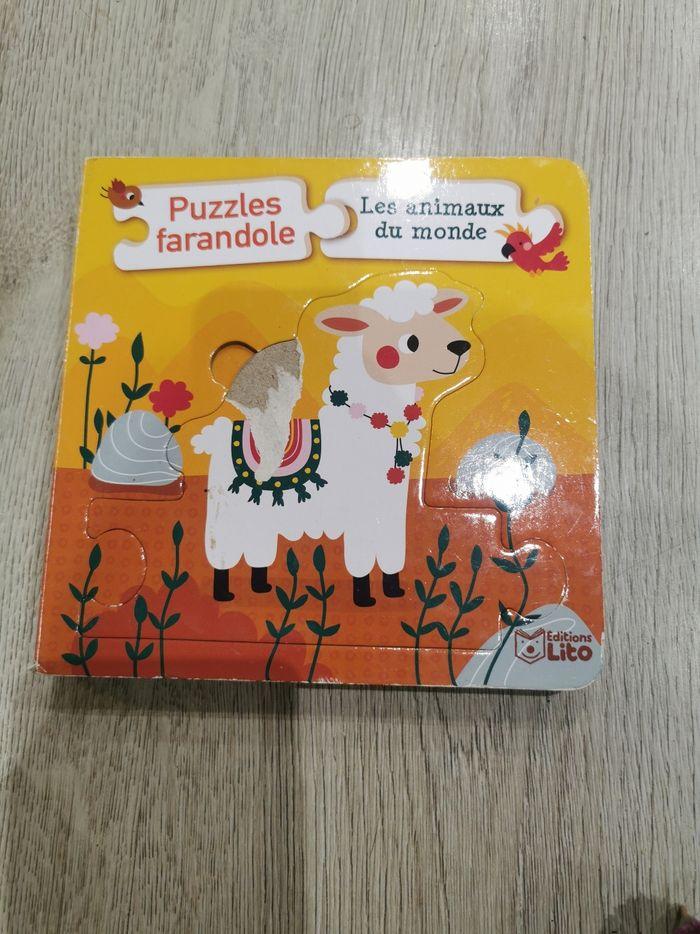 Livre puzzle les animaux du monde