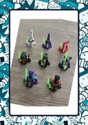 Lot de 8 minifigurines Ninjago - serpents (compatible Lego)