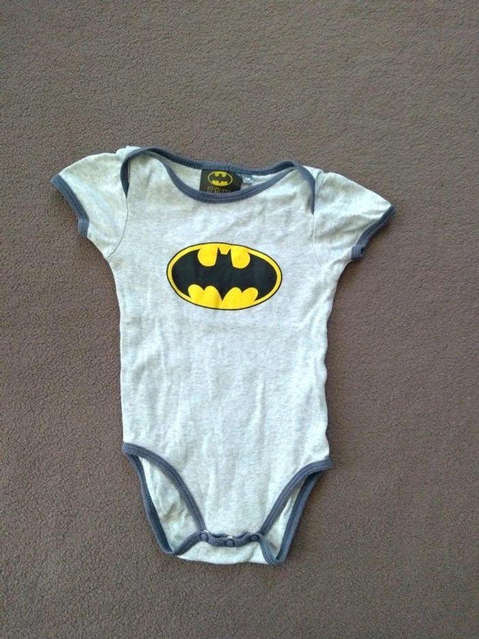 Body manches courtes gris T9M Batman - photo numéro 1