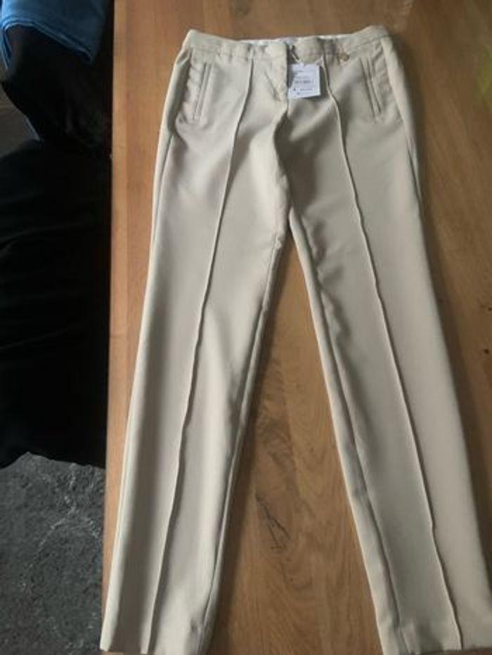 Pantalon tailleur beige - photo numéro 5