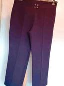 Pantalon vintage - Violine  -  Tergal  -  48/50