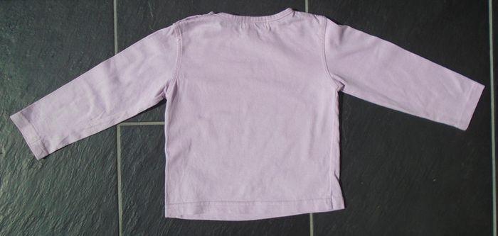 Joli tee-shirt manches longues rose fille 18 mois - photo numéro 2