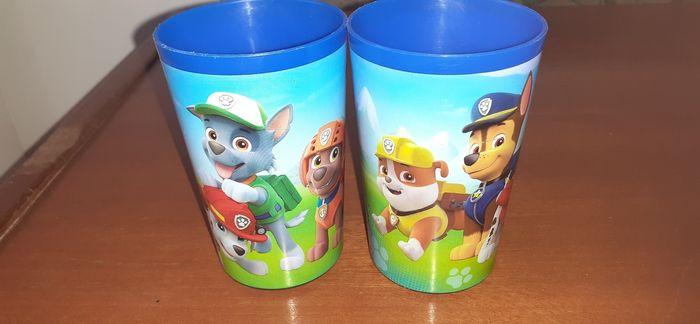 Gobelets verres en plastique pat patrouille