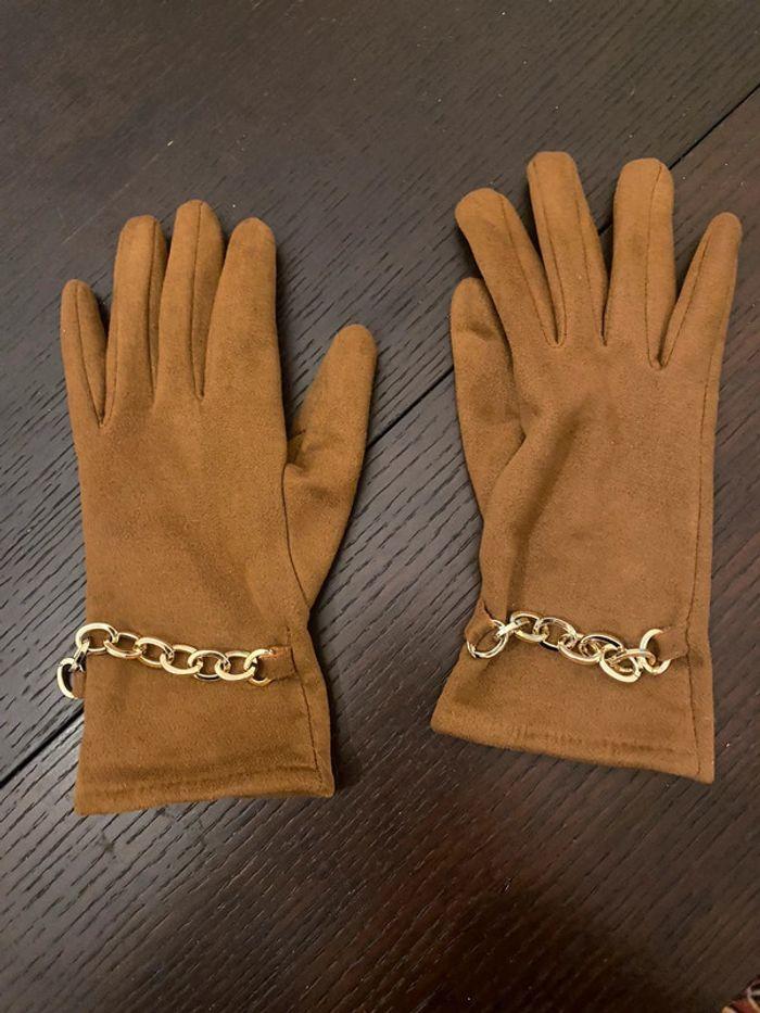 Gants en suédine petites mains - photo numéro 1