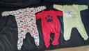 Lot de 3 pyjamas une pièce ; 6 mois ; TBE ; mixte