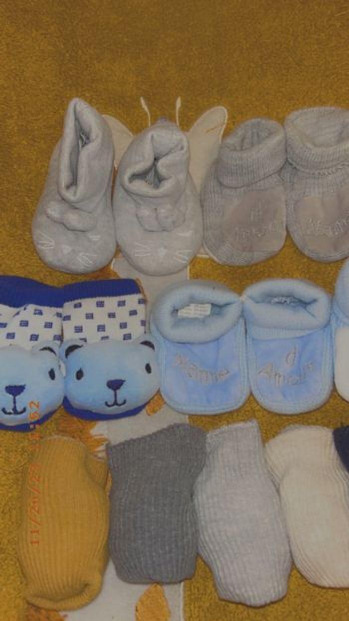 Lots chaussons naissance - photo numéro 4