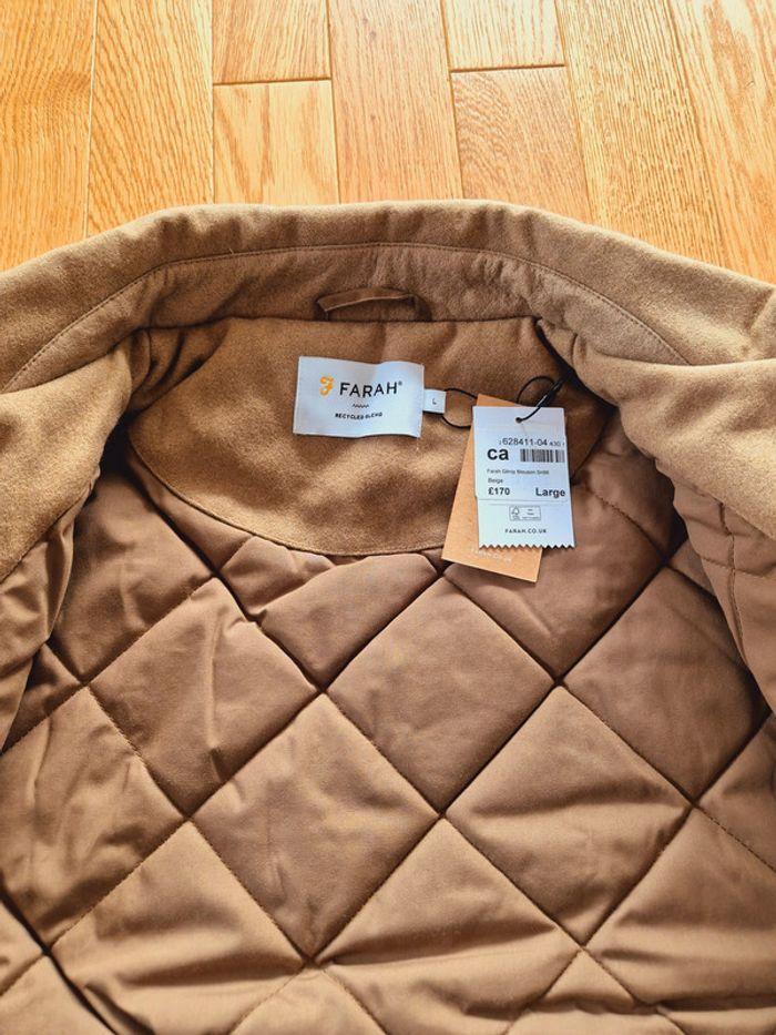 Blouson "Farah" Homme en Laine Beige Taille L neuf sous blister. - photo numéro 6