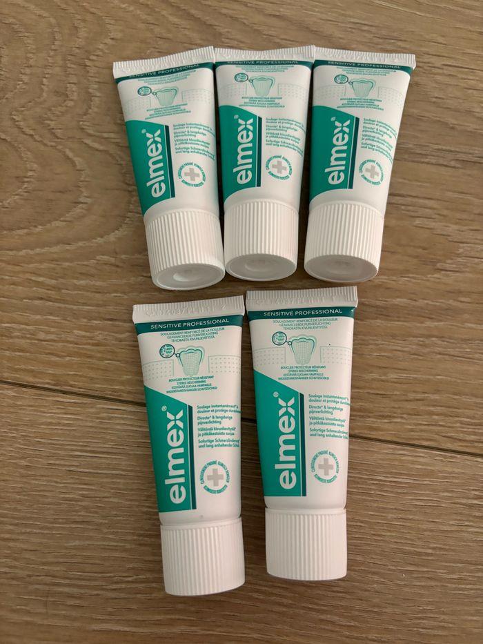 Lot de 5 dentifrice de voyage 20ml elmex - photo numéro 1