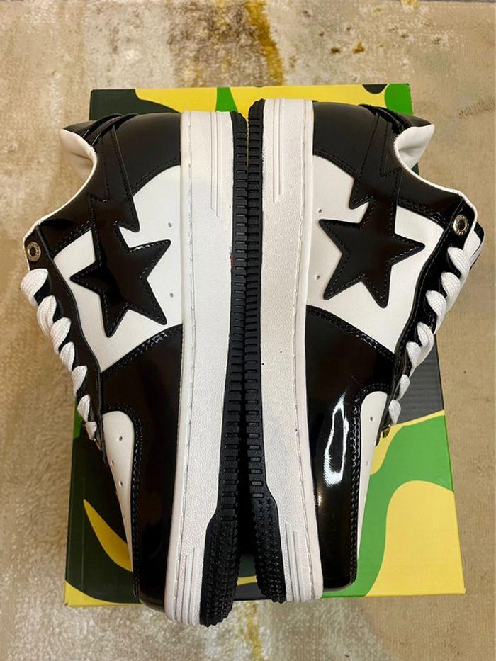 Baskets basses A Bathing Ape Bape Sta Low Enlarged M2 noir et blanche - photo numéro 7