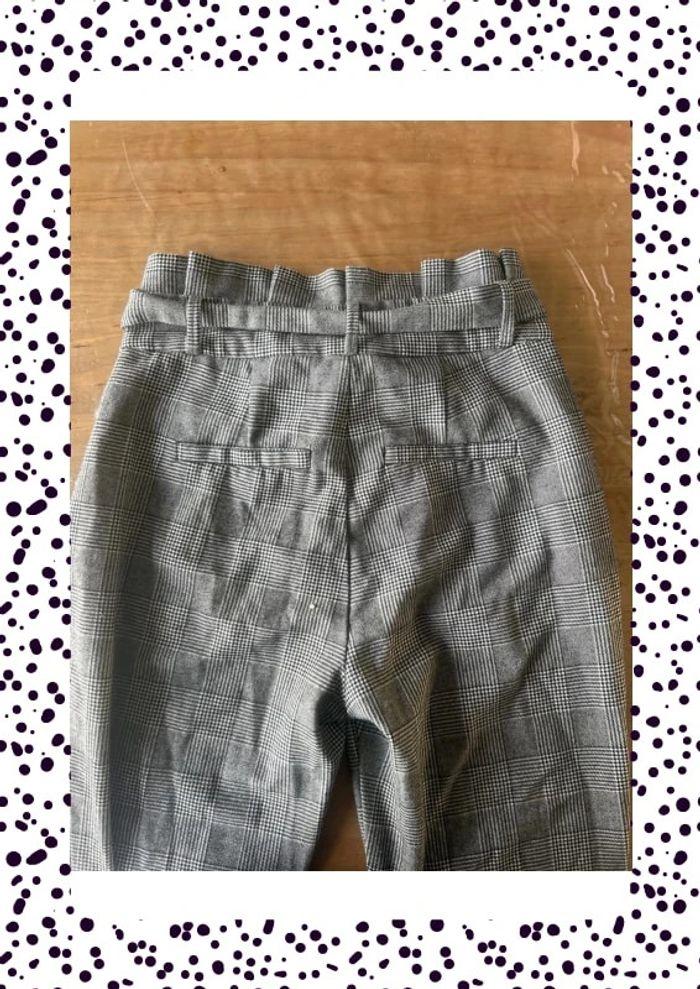 Pantalon à carreau paperbag - photo numéro 3