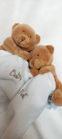 Lot de 2 doudous ourson de chez Baby Nat