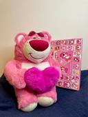 Peluche ToyStory Lotso cœur + calendrier de l’Avent Lotso