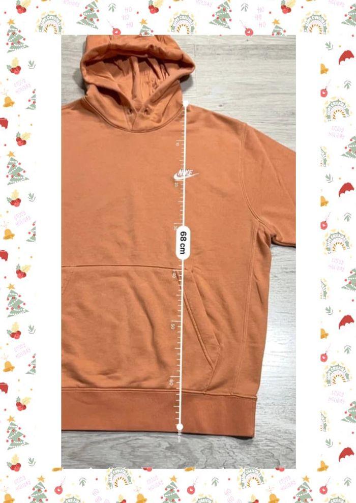 👕 Sweat à capuche Nike logo brodé Orange Taille M 👕 - photo numéro 3