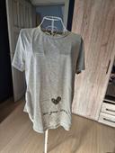 T-shirt gris grossesse neuf