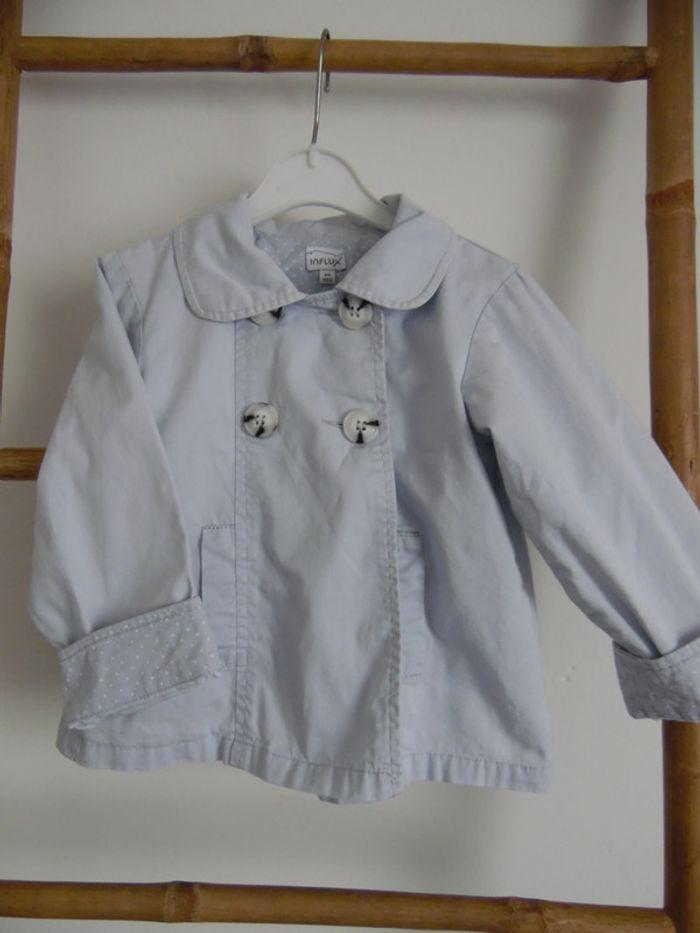 Jolie veste bleue claire, taille 2 ans. - photo numéro 2