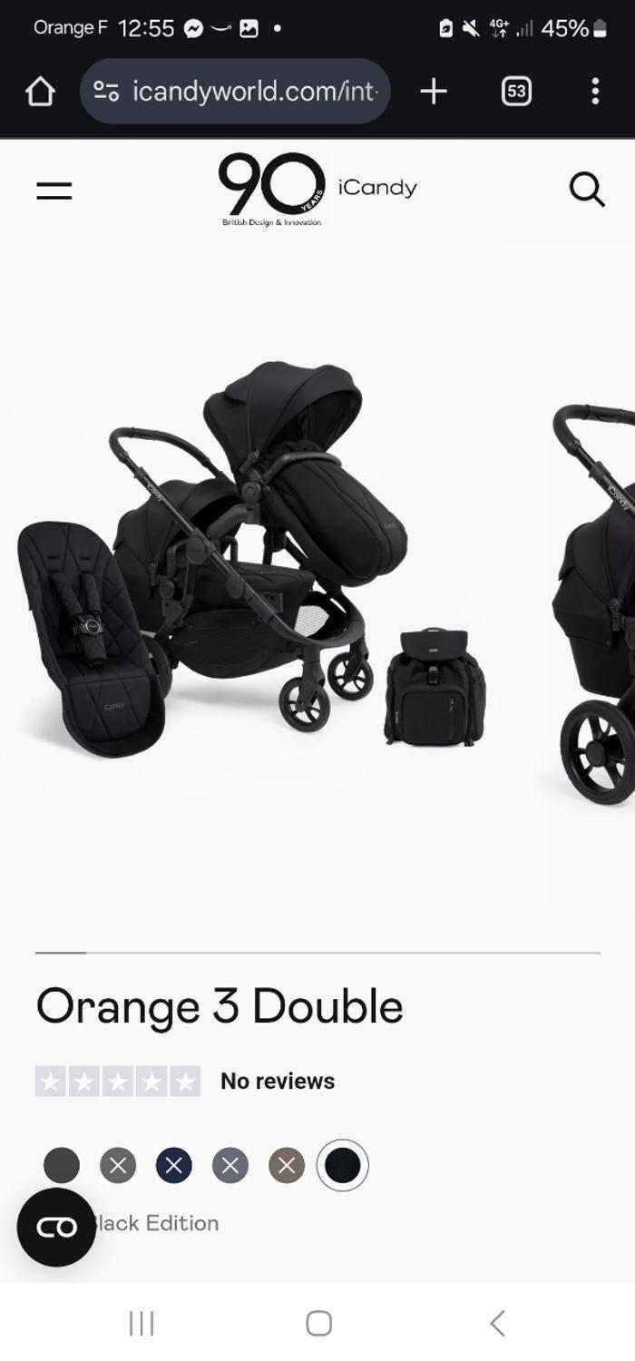 Double pram from birth - photo numéro 1