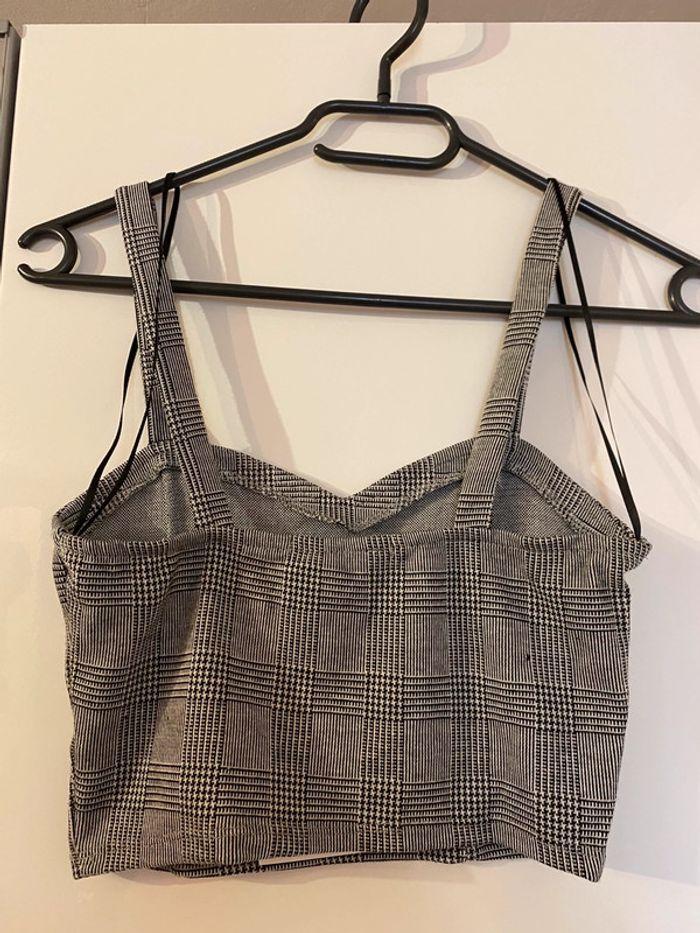 Crop Top neuf Pull and Bear gris - photo numéro 3