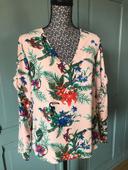 Blouse jungle et perroquet