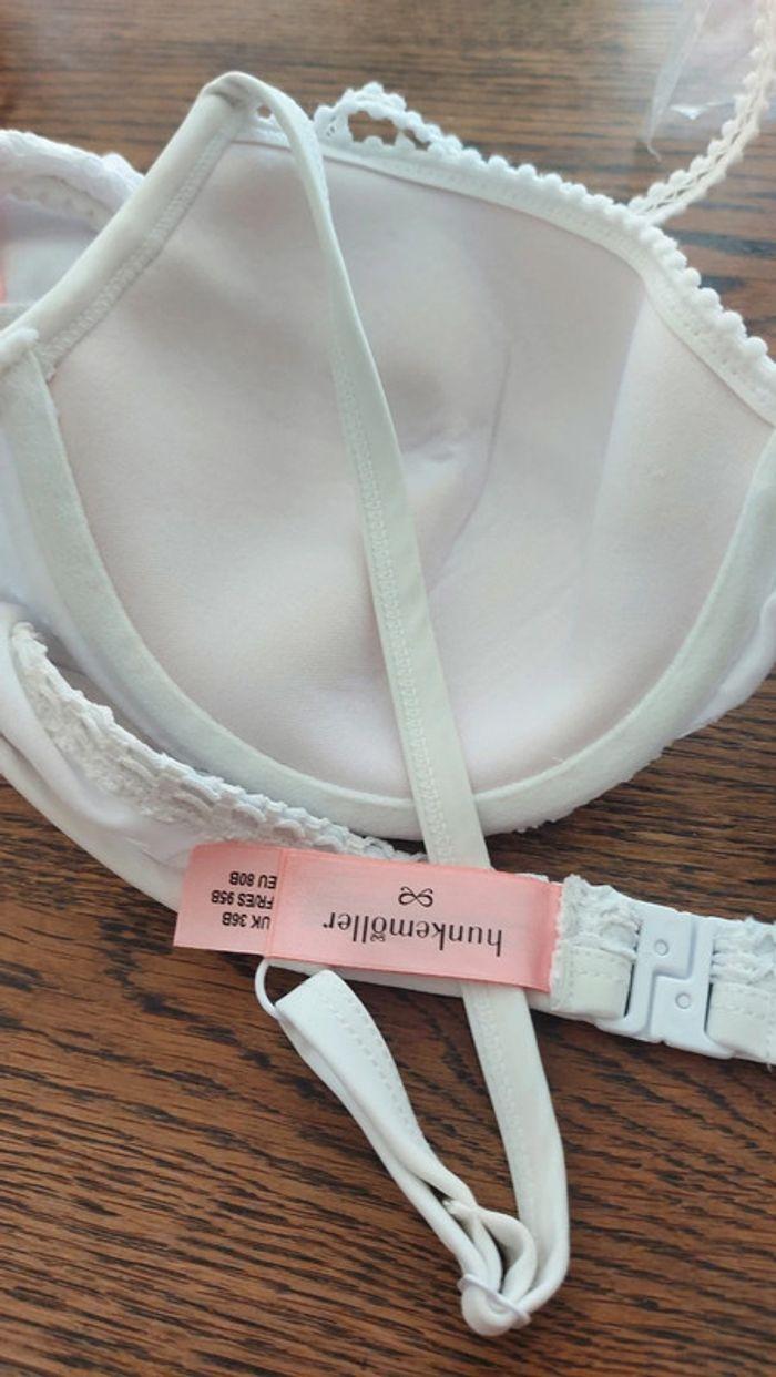 Bikini blanc Hunkemöller haut fr 95B bas L - photo numéro 17