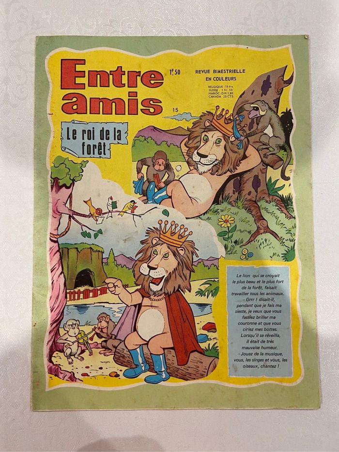 Livre BD vintage entre amis 15 le roi de la forêt 1970 - photo numéro 1