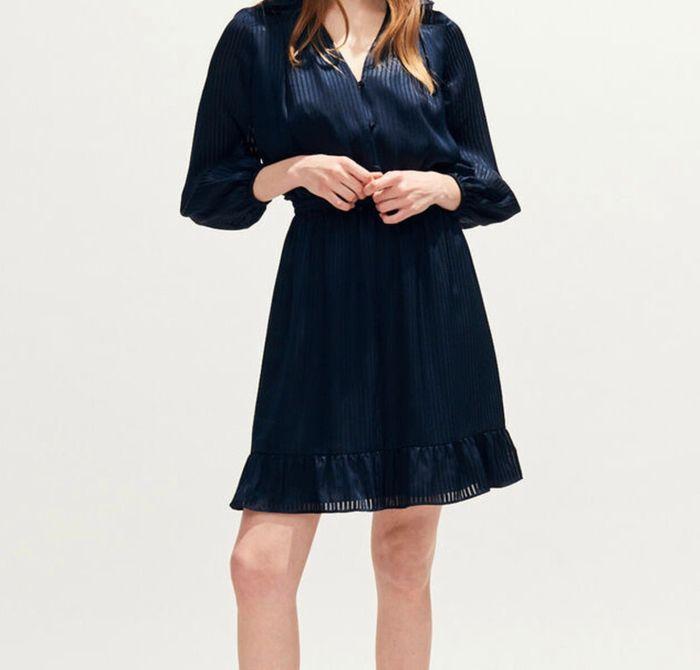 Robe Claudie Pierlot bleue marine - photo numéro 5