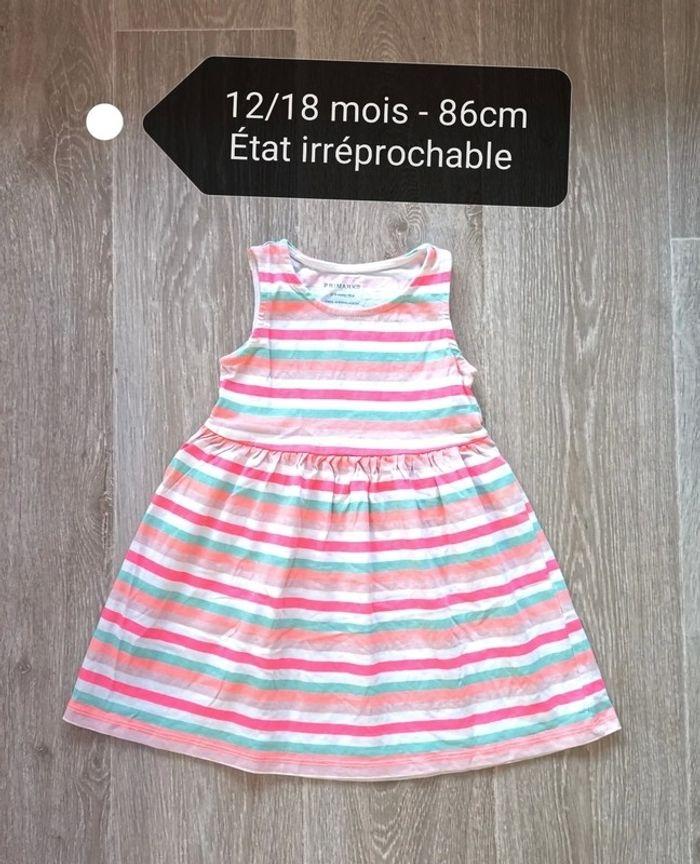 Robe légère rayure coloré - photo numéro 1