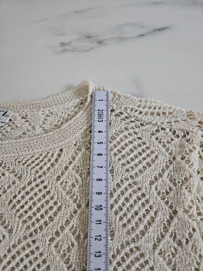 Monari pull beige à maille taille M - photo numéro 9