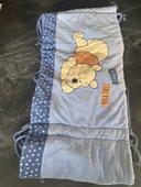 Tour de lit Disney Winnie bleu en velours