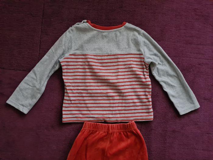 Pyjama 6 ans 116cm, pantalon rouge et haut blanc, Good Night, manches longues - photo numéro 9