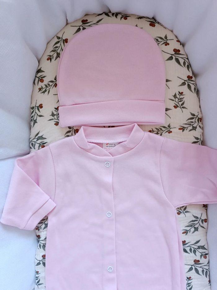 Ensemble complet rose pyjama 5 pièces 100% coton à personnaliser - photo numéro 4