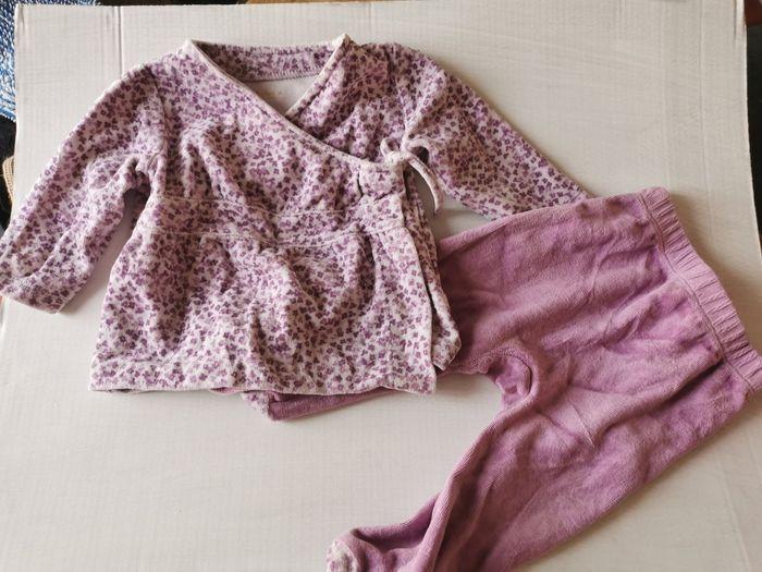 Pyjama mauve deux pièces - photo numéro 1