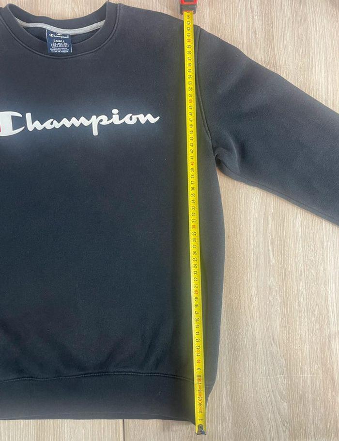 Sweat champion noir S y2k vintage - photo numéro 5