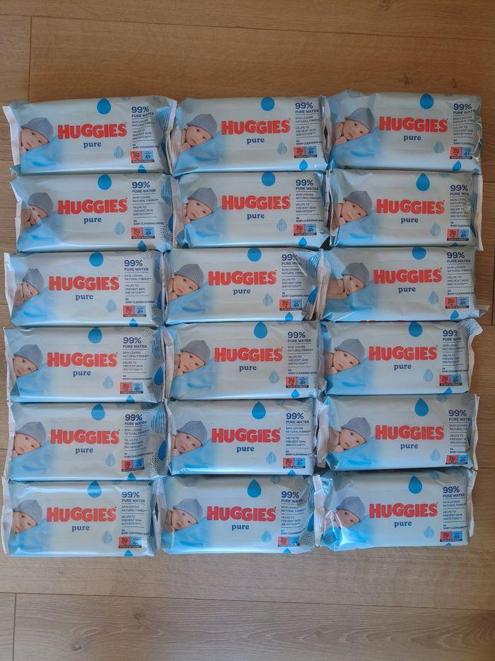 18 paquets de 56 lingettes Huggies  pure