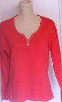 Tee-shirt  manches  longues -  Rouge -  DPM  -  Taille  4