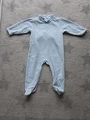 Pyjama velours bleu clair. Dpam 12 mois