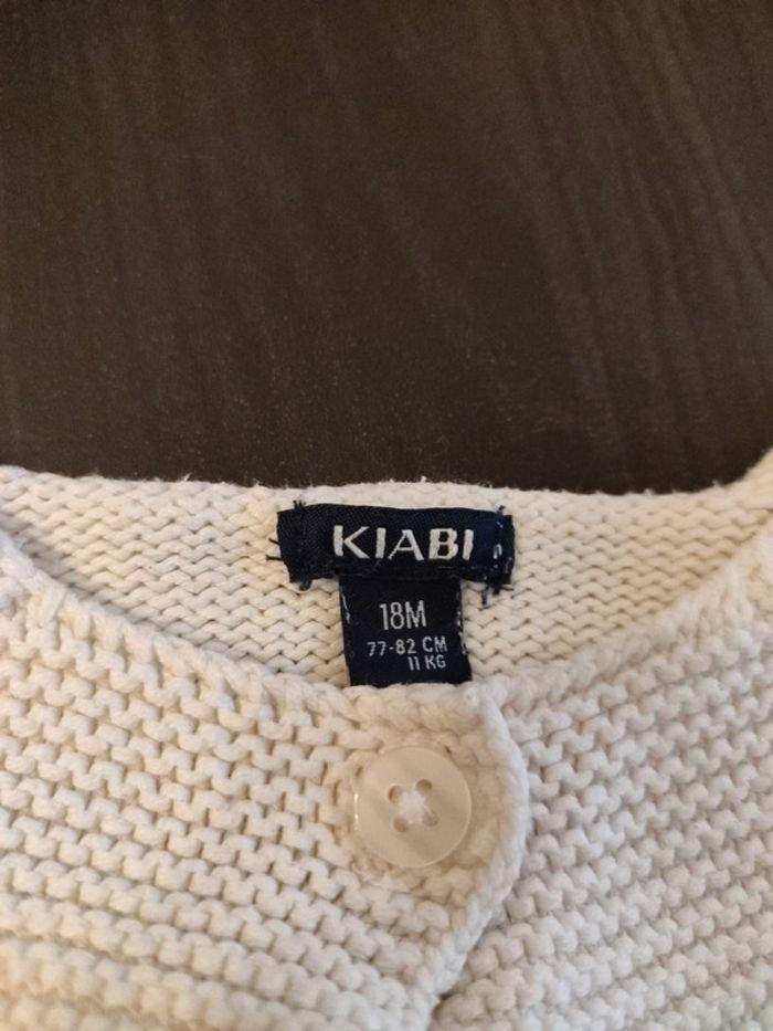 Gilet blanc Kiabi 18mois - photo numéro 3