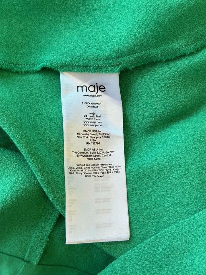 Robe chic verte, Maje taille 36 - photo numéro 6