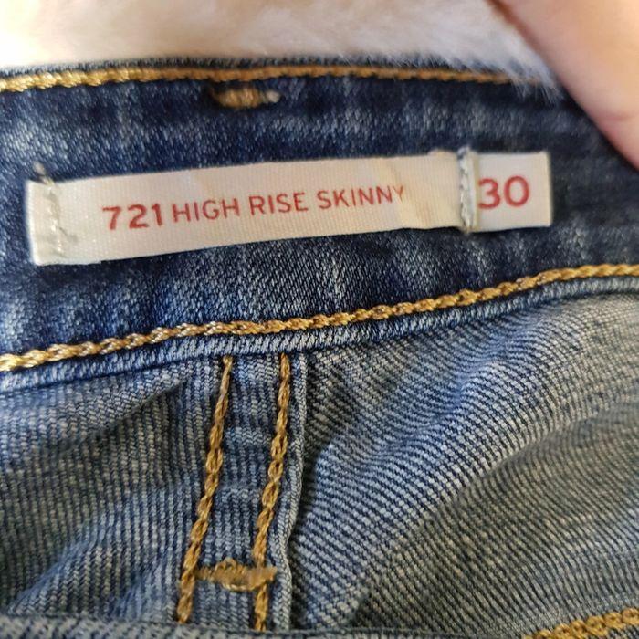 Jean Levi's 721 High Rise Skinny W30 L32 Bleu - photo numéro 9